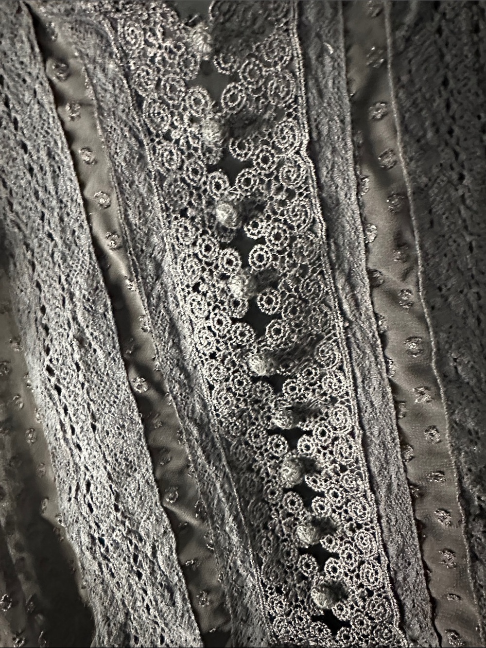 Haute Monde Black Swiss Dot Ruffle Peplum Blouse - Picture 2 of 5